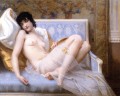 Mujer joven desnuda en un sofá jeune femme denudee sur canapé Guillaume Seignac desnudo clásico